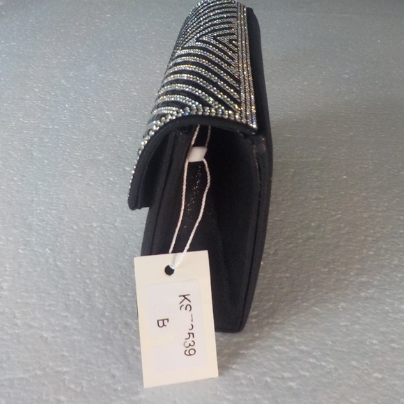 Black/Rhinestone Evening Bag - Picture 4 of 7